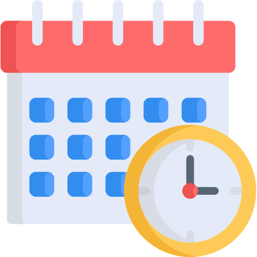 Ícono de calendario para horario de atención